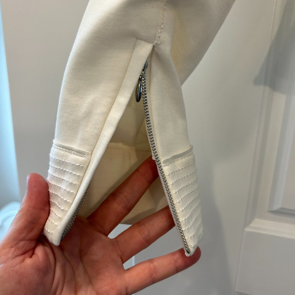 COPY - Ruffle-Front Ponte Jacket - Picture 5 of 13